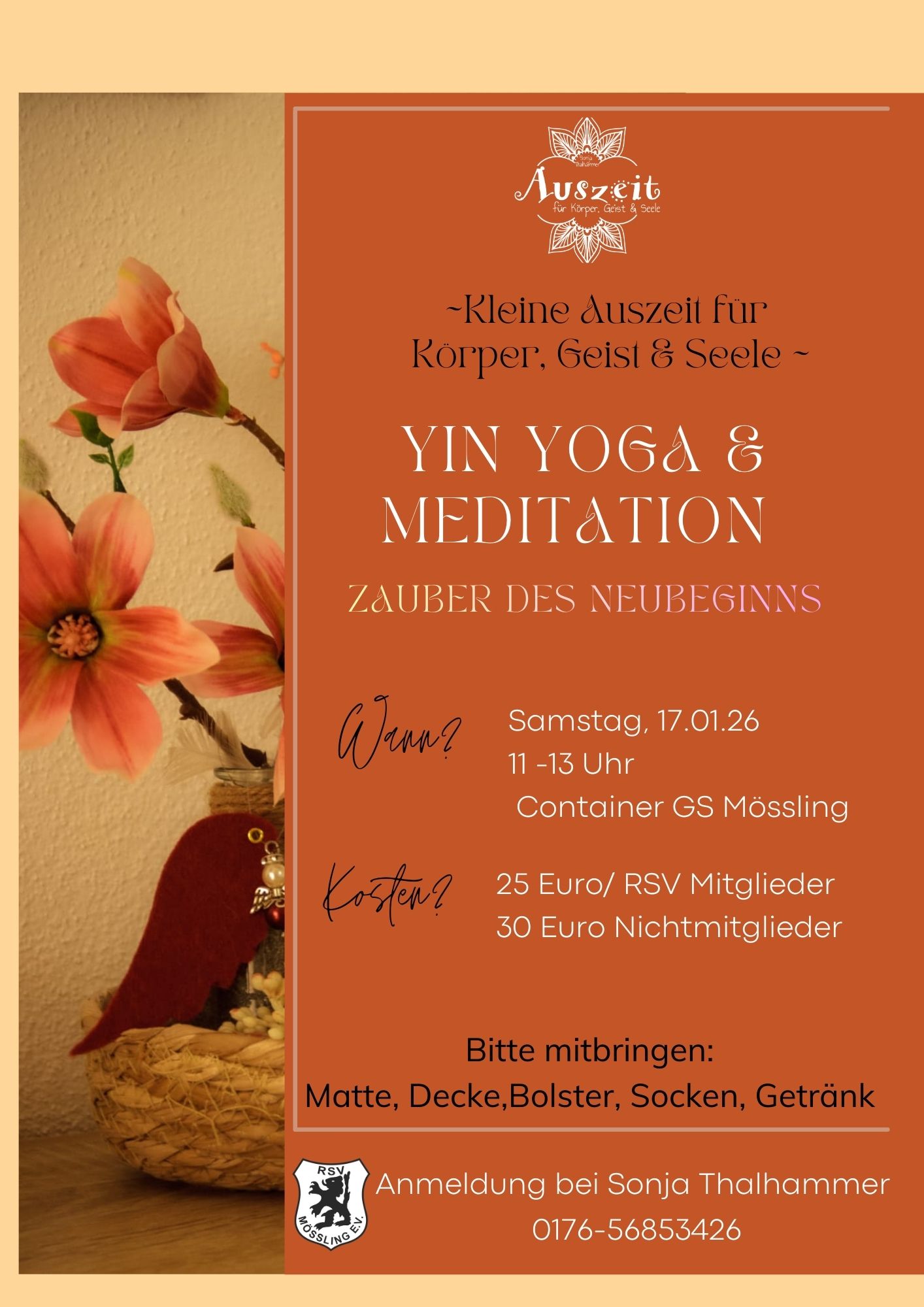 Workshop Yin Yoga & Meditation