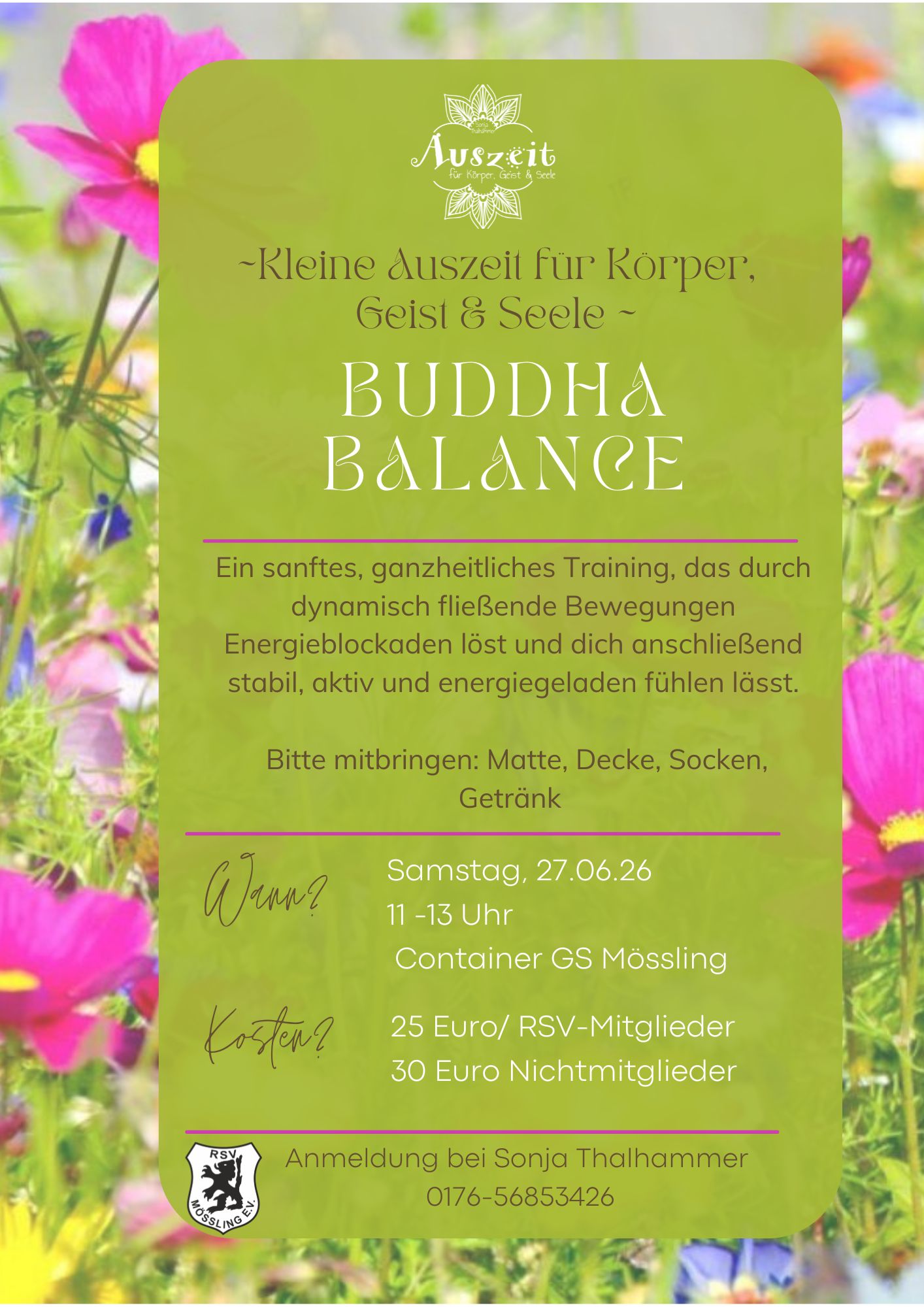 Workshop Buddha Balance